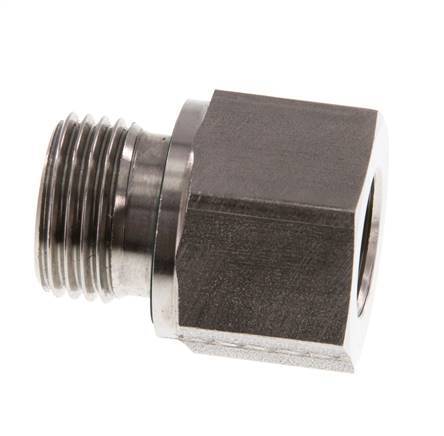G 1/2'' x G 3/8'' M/F Stainless steel Reducing Adapter 630 Bar - Hydraulic