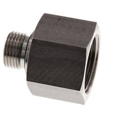 G 1/2'' x G 1'' M/F Stainless steel Reducing Adapter 400 Bar - Hydraulic