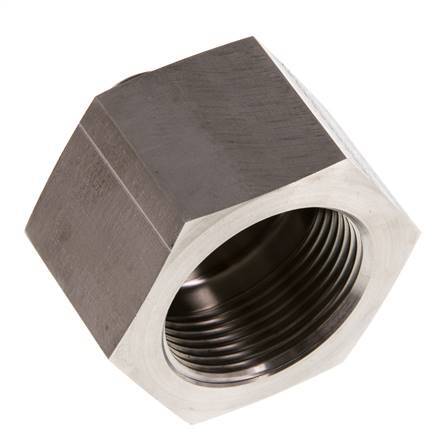 G 1/2'' x G 1 1/4'' M/F Stainless steel Reducing Adapter 400 Bar - Hydraulic