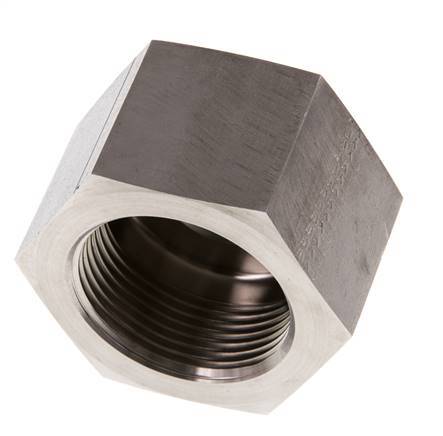 G 1/2'' x G 1 1/4'' M/F Stainless steel Reducing Adapter 400 Bar - Hydraulic
