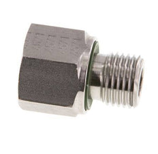 G 1/4'' x G 1/8'' M/F Stainless steel Reducing Adapter 630 Bar - Hydraulic