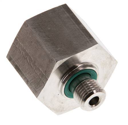 G 1/4'' x G 3/4'' M/F Stainless steel Reducing Adapter 630 Bar - Hydraulic