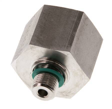 G 1/4'' x G 3/4'' M/F Stainless steel Reducing Adapter 630 Bar - Hydraulic