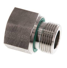 G 3/4'' x G 1/2'' M/F Stainless steel Reducing Adapter 400 Bar - Hydraulic