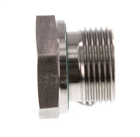 G 3/4'' x G 1/4'' M/F Stainless steel Reducing Adapter 400 Bar - Hydraulic