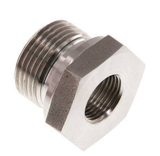 G 3/4'' x G 3/8'' M/F Stainless steel Reducing Adapter 400 Bar - Hydraulic