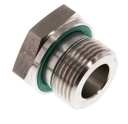 G 3/4'' x G 3/8'' M/F Stainless steel Reducing Adapter 400 Bar - Hydraulic