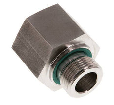 G 3/4'' x G 1'' M/F Stainless steel Reducing Adapter 400 Bar - Hydraulic