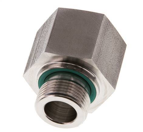 G 3/4'' x G 1'' M/F Stainless steel Reducing Adapter 400 Bar - Hydraulic