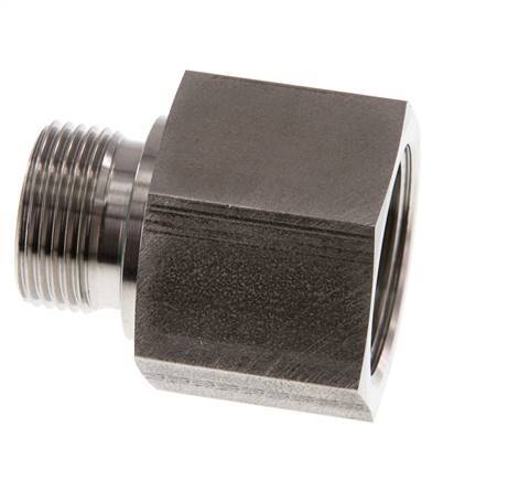 G 3/4'' x G 1'' M/F Stainless steel Reducing Adapter 400 Bar - Hydraulic