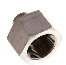 G 3/4'' x G 1 1/4'' M/F Stainless steel Reducing Adapter 400 Bar - Hydraulic