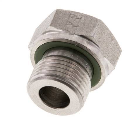 G 3/8'' x G 1/8'' M/F Stainless steel Reducing Adapter 630 Bar - Hydraulic