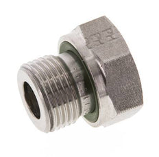 G 3/8'' x G 1/8'' M/F Stainless steel Reducing Adapter 630 Bar - Hydraulic
