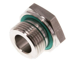 G 1'' x G 1/2'' M/F Stainless steel Reducing Adapter 400 Bar - Hydraulic