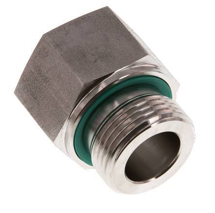 G 1'' x G 3/4'' M/F Stainless steel Reducing Adapter 400 Bar - Hydraulic