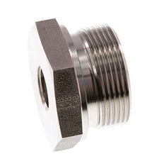 G 1 1/2'' x G 1/2'' M/F Stainless steel Reducing Adapter 315 Bar - Hydraulic
