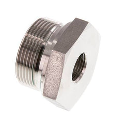G 1 1/2'' x G 1/2'' M/F Stainless steel Reducing Adapter 315 Bar - Hydraulic