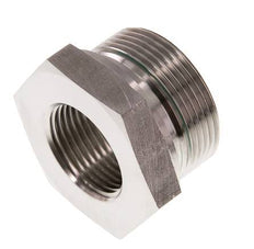 G 1 1/2'' x G 1'' M/F Stainless steel Reducing Adapter 315 Bar - Hydraulic
