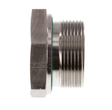 G 1 1/2'' x G 1'' M/F Stainless steel Reducing Adapter 315 Bar - Hydraulic