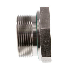 G 1 1/2'' x G 1'' M/F Stainless steel Reducing Adapter 315 Bar - Hydraulic
