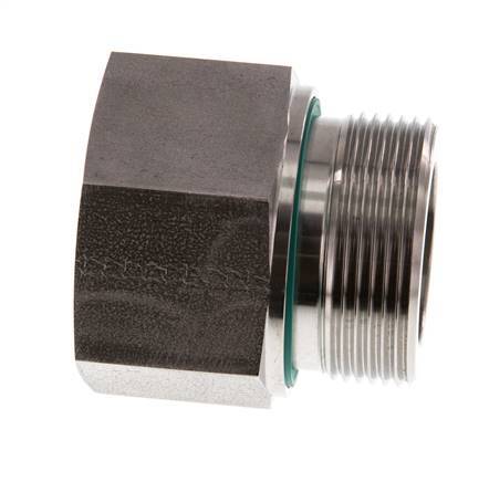 G 1 1/2'' x G 1 1/4'' M/F Stainless steel Reducing Adapter 315 Bar - Hydraulic
