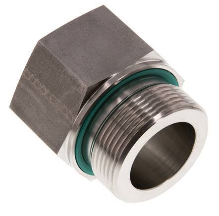 G 1 1/2'' x G 1 1/4'' M/F Stainless steel Reducing Adapter 315 Bar - Hydraulic