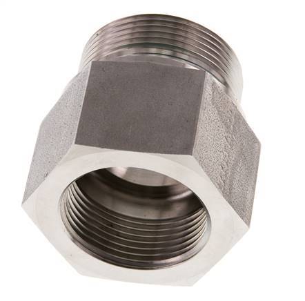 G 1 1/2'' x G 1 1/4'' M/F Stainless steel Reducing Adapter 315 Bar - Hydraulic