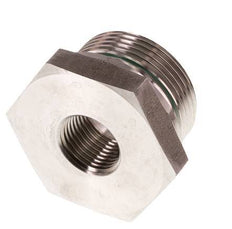 G 1 1/4'' x G 1/2'' M/F Stainless steel Reducing Adapter 400 Bar - Hydraulic