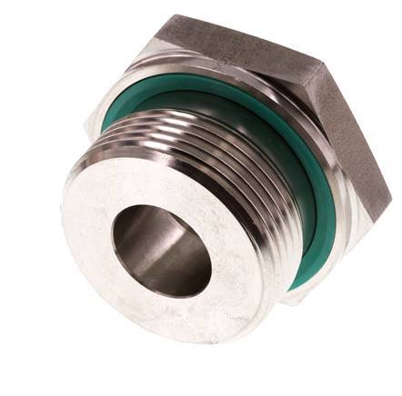 G 1 1/4'' x G 1/2'' M/F Stainless steel Reducing Adapter 400 Bar - Hydraulic