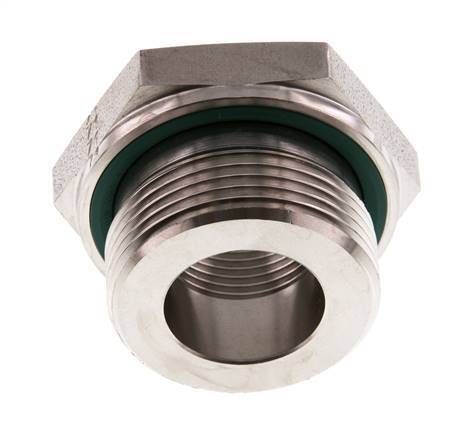 G 1 1/4'' x G 3/4'' M/F Stainless steel Reducing Adapter 400 Bar - Hydraulic
