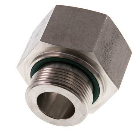 G 1 1/4'' x G 1 1/2'' M/F Stainless steel Reducing Adapter 315 Bar - Hydraulic