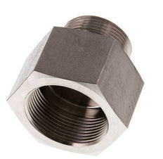 G 1 1/4'' x G 1 1/2'' M/F Stainless steel Reducing Adapter 315 Bar - Hydraulic