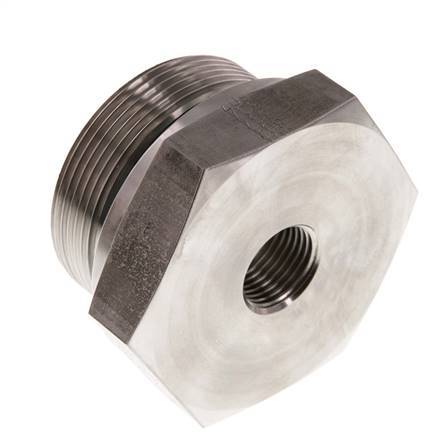 G 2'' x G 1/2'' M/F Stainless steel Reducing Adapter 250 Bar - Hydraulic