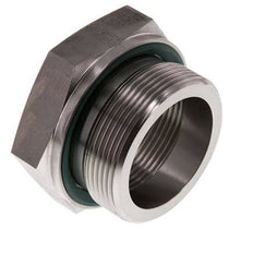 G 2'' x G 1 1/2'' M/F Stainless steel Reducing Adapter 250 Bar - Hydraulic
