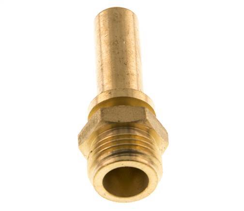 G 1/2'' Male x 13mm Brass Hose barb with Safety Collar DIN 2817