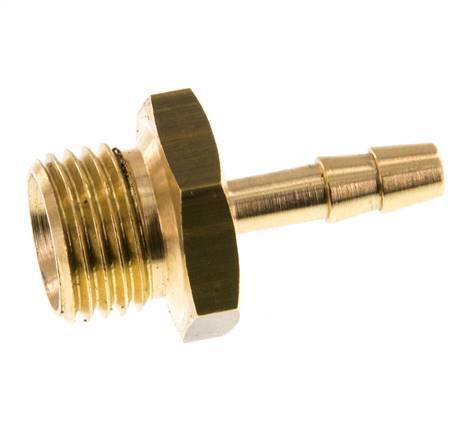 G 1/4'' Male x 4mm Brass Hose barb 16 Bar [5 Pieces]