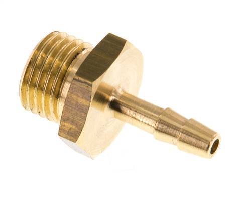 G 1/4'' Male x 4mm Brass Hose barb 16 Bar [5 Pieces]