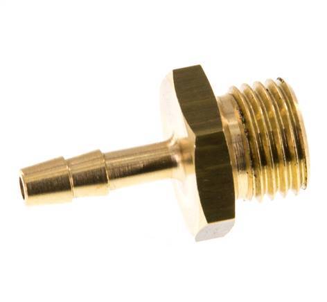 G 1/4'' Male x 4mm Brass Hose barb 16 Bar [5 Pieces]