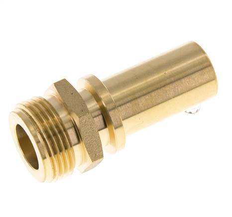 G 3/4'' Male x 19mm Brass Hose barb with Safety Collar DIN 2817
