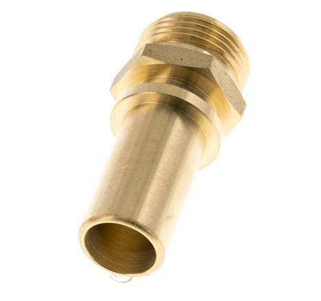 G 3/4'' Male x 19mm Brass Hose barb with Safety Collar DIN 2817