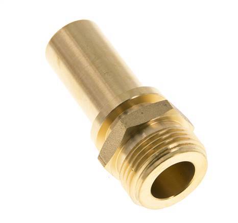 G 3/4'' Male x 19mm Brass Hose barb with Safety Collar DIN 2817
