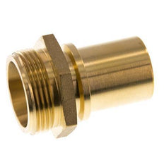 G 1 1/4'' Male x 32mm Brass Hose barb with Safety Collar DIN 2817
