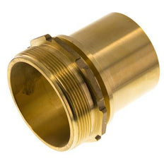 G 3'' Male x 75mm Brass Hose barb with Safety Collar DIN 2817