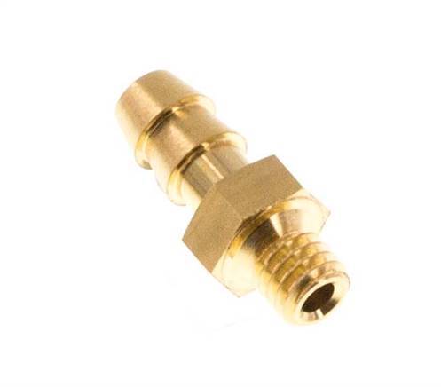 M3 Male x 3mm Brass Hose barb 10 Bar [5 Pieces]