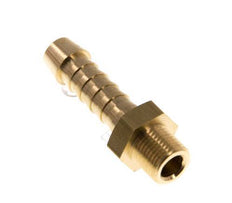 M8x0.75 Male x 6mm Brass Hose barb 16 Bar [5 Pieces]