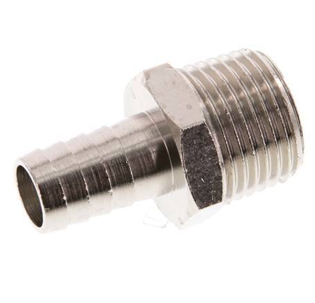 R 1/2'' Male x 12mm Nickel plated Brass Hose barb 16 Bar [2 Pieces]