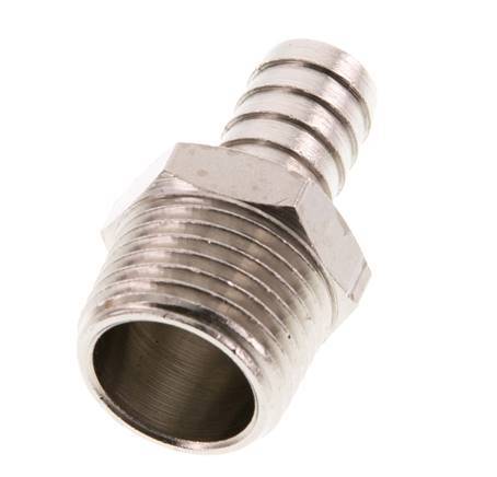 R 1/2'' Male x 12mm Nickel plated Brass Hose barb 16 Bar [2 Pieces]