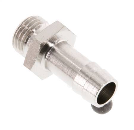 G 1/4'' Male x 10mm Nickel plated Brass Hose barb 16 Bar [2 Pieces]