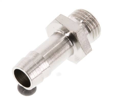G 1/4'' Male x 10mm Nickel plated Brass Hose barb 16 Bar [2 Pieces]