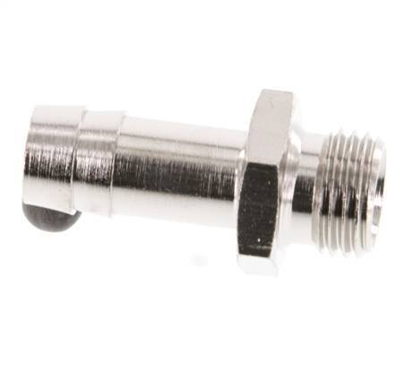 G 1/4'' Male x 10mm Nickel plated Brass Hose barb 16 Bar [2 Pieces]